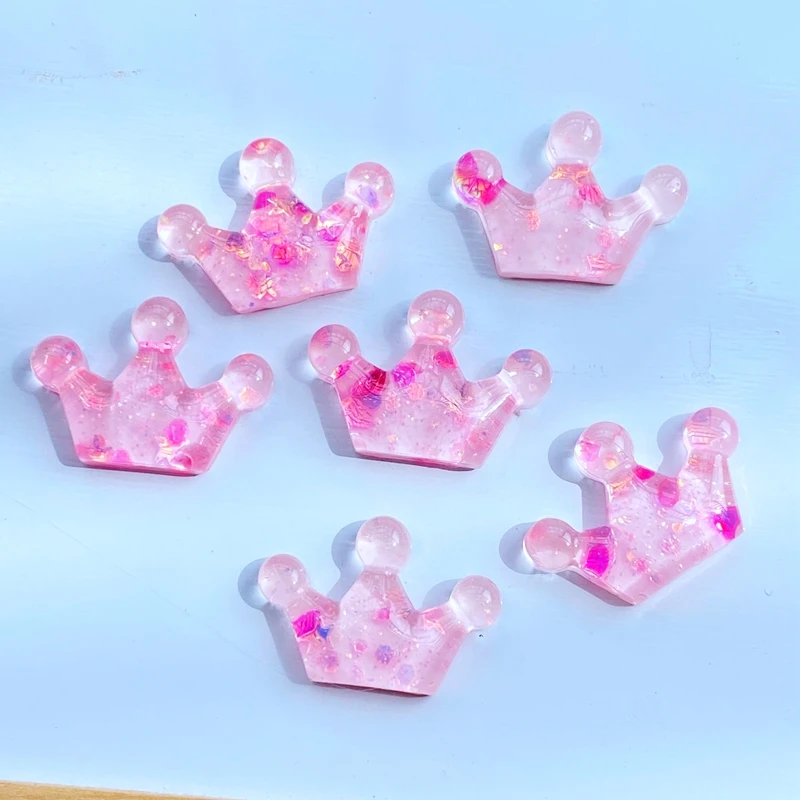 

20Pcs New Cute Mini Crown Series Flat Back Resin Cabochons Scrapbooking DIY Jewelry Craft Decoration Accessorie W11