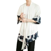 japanese kimono cardigan men haori yukata male samurai clothing blouse kimono jacket mens kimono shirt yukata haori g055