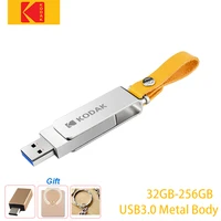 kodak metal usb3 0 usb flash drive for macbooklaptoppc 32gb 64gb 128gb 256gb pendrive high speed pen drive free adapter