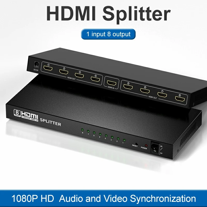 HDMI 1 в 8 выходный порт сплит тер 1080P HD видео экран тер|KVM-переключатели| |