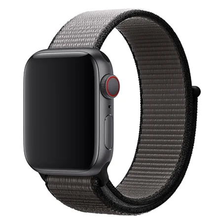 Светильник со светоотражающим браслетом, спортивный ремешок для Apple Watch, 44 мм, 42 мм, 40 мм, 38 мм, нейлоновый ремешок для iwatch, серия 5, 4, 3, 2, 1 - Цвет ремешка: Anchor Gray