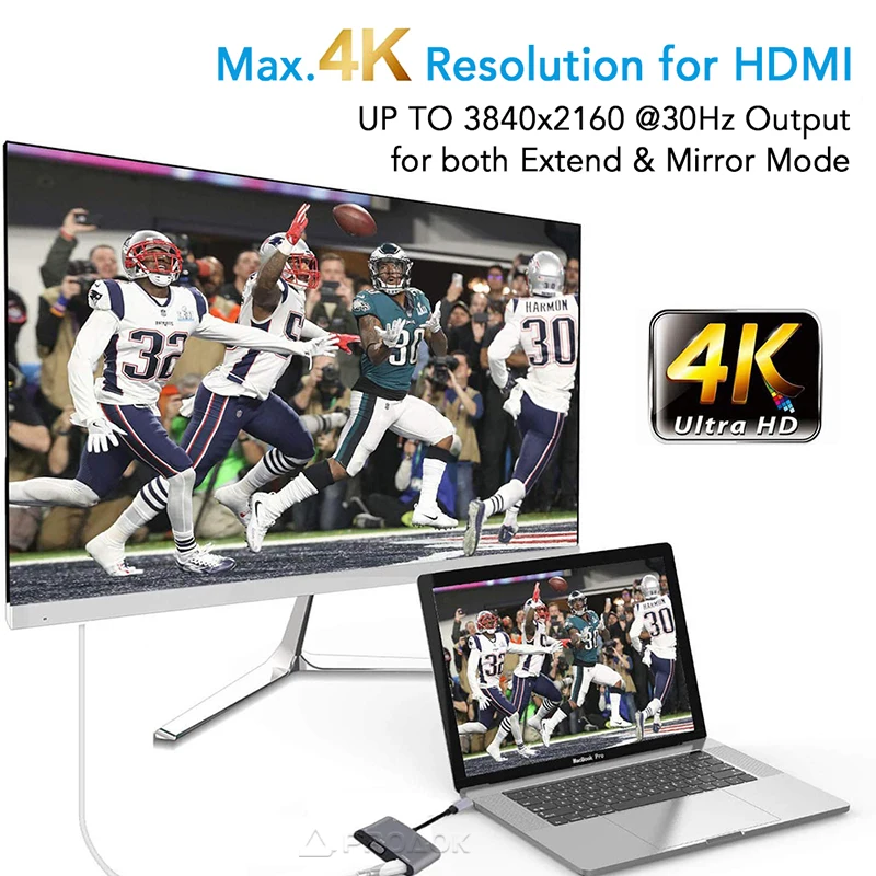 Переходник с USB 3 1 типа C на 4K HDMI VGA PD USB3.0 5 мм Аудио Видео разъем адаптер для MacBook Switch