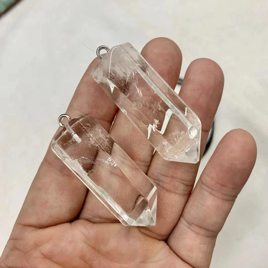 

Женский кварц, белый кристалл, подвеска с драгоценными камнями, в подарок, оптом!