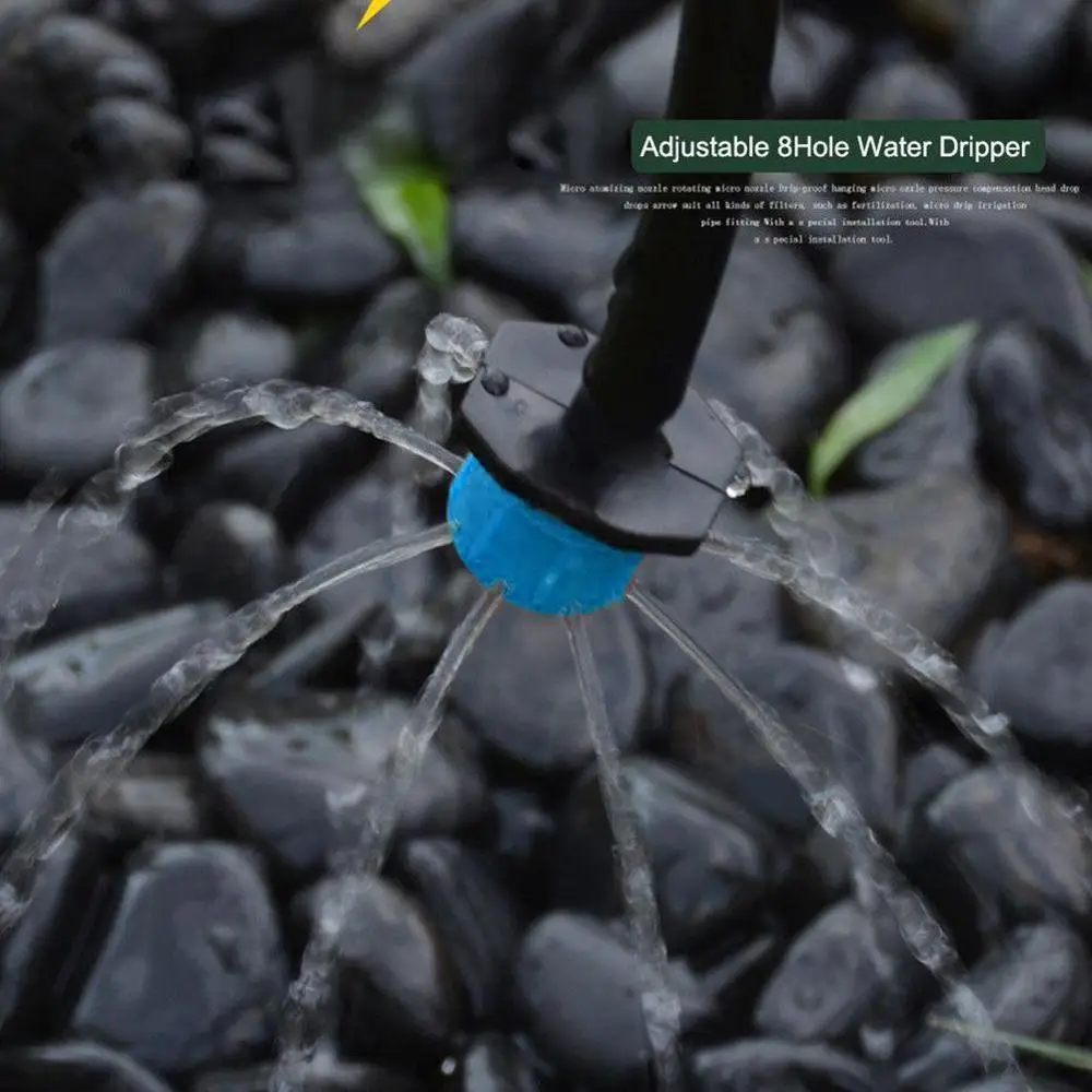 Садовая Регулируемая насадка Капельное орошение полив спринклер 1/4 &quotанти