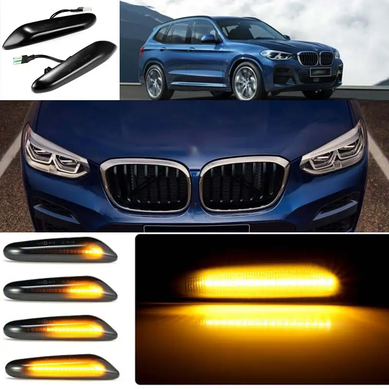 Автомобильный светодиодный динамический боковой указатель поворота