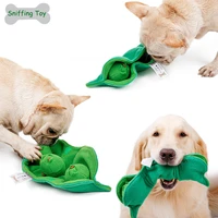 dog sniffing toy squeaky machine washable fleece plush treat dispenser iq puzzle snuffle chew toys interactive ball for dog pet