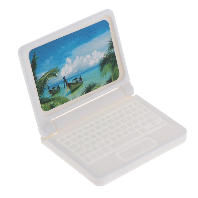 

1:12 Doll house furniture accessories Laptop model Mini toy crafts decoration Micro landscape accessories Computer toys
