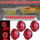 Красные линзы, светодиодные задсветильник фары s 4 шт., Автомобильные светодиодные задние третьи стоп-сигналы, задние фары s для Chevrolet для Corvette C6 для купе 2005-2013