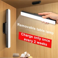 new led table lamp hanging magnetic reading lamp usb rechargeable dimmable for bedroom decor desks office night light study lamp