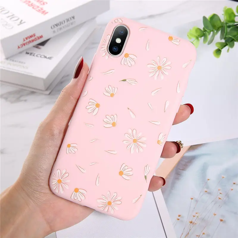 6682P Чехол для телефона Moskado Flowers для iPhone 11 Pro X XR XS Max 7 8 6 6s Plus 5 5S SE Хризантема Цветочный Мягкий ТПУ силиконовый чехол - Цвет: 6682P
