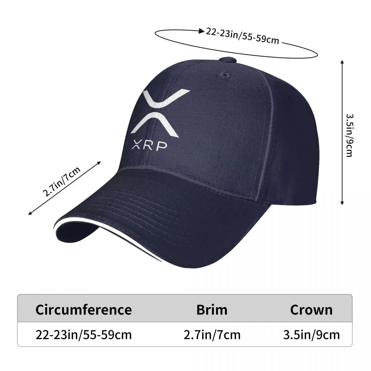 XRPNew Шляпы для гольфа Dogecoin, летние забавные мужские женские мужские кепки