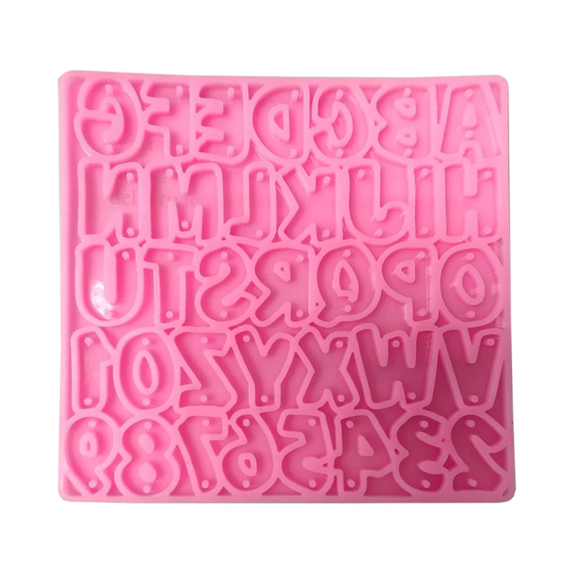 

Letters Numbers Epoxy Resin Mold Earring Pendants Silicone Mould DIY Crafts Jewelry Necklace Casting Tool