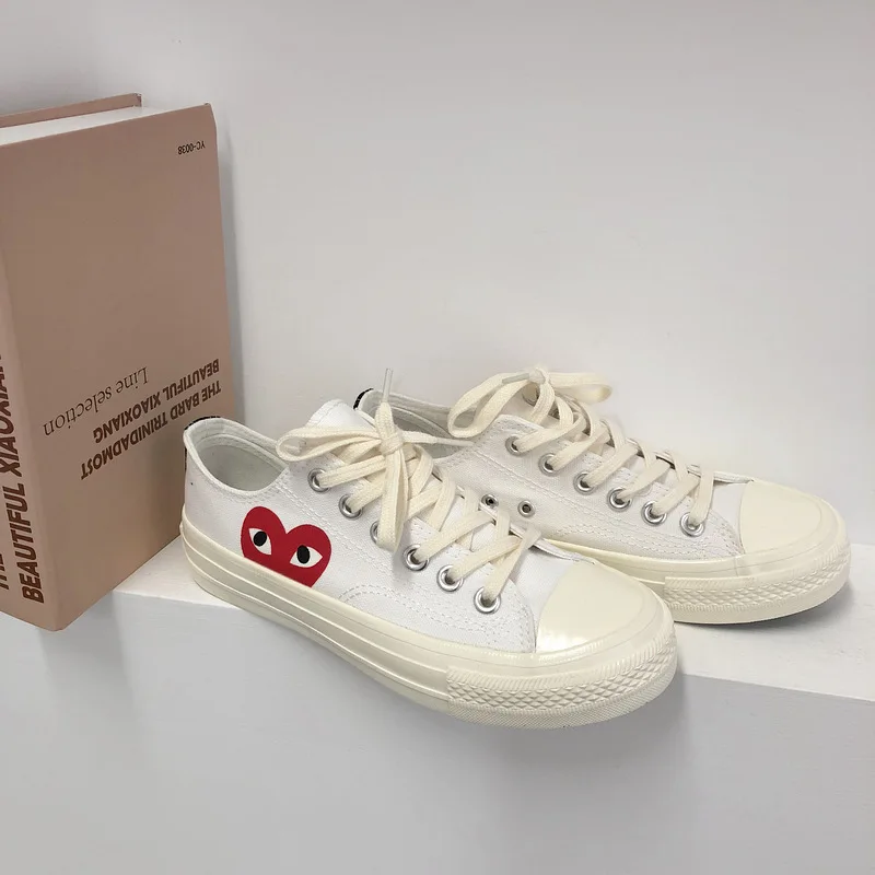 

JAYHW Classic Retro Canvas Shoes Love Women Platform Sneakers Shoes Woman Tenis Masculino Adulto Tenis Feminino Large Size 35-43