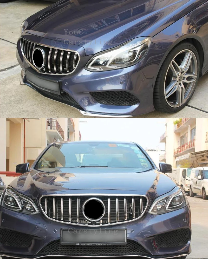 W212 GT Решетка переднего бампера гонки решетка сетки для Mercedes E class W212 4-дверный седан facelift E200 E300 E350