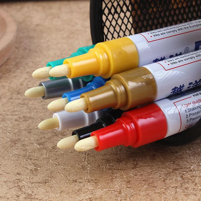 

1pc Colorful Universal Waterproof Car paintbrush Motorcycle Auto Wheel Tyre Tire Paint Marker Pen Rubber Permanent