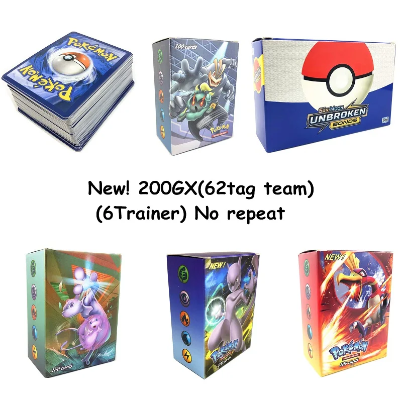 240 шт держатель Pokemones альбом для коллекции карт Pokemones и некоторые варианты GX MEGA EX card - Цвет: 200GX(62Tag team)