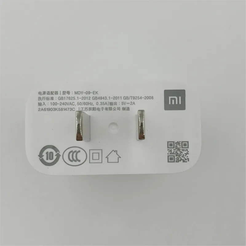 Оригинальное быстрое зарядное устройство Usb XIAOMI Mi 10 Вт 5В 2A адаптер питания