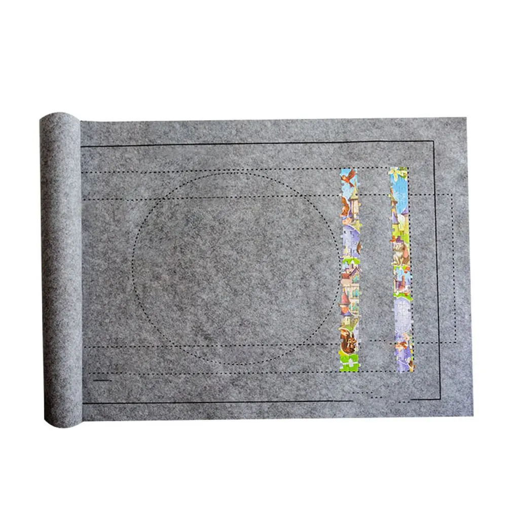 

Professional puzzle storage blanket Accessories Puzzle Portable Travel Storage Puzzles Roll Mat Blanket Felt Mat