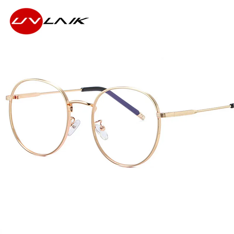 Винтажные круглые оправы UVLAIK для очков женщин и мужчин прозрачные оптические