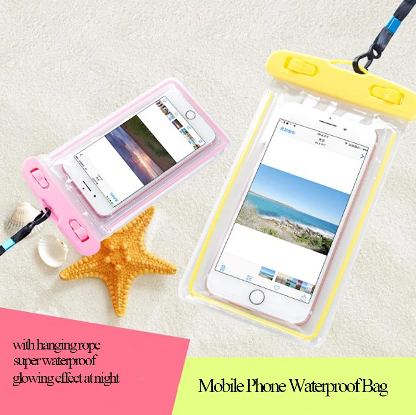 Сумка для плавания универсальная водонепроницаемый чехол телефона с клапаном