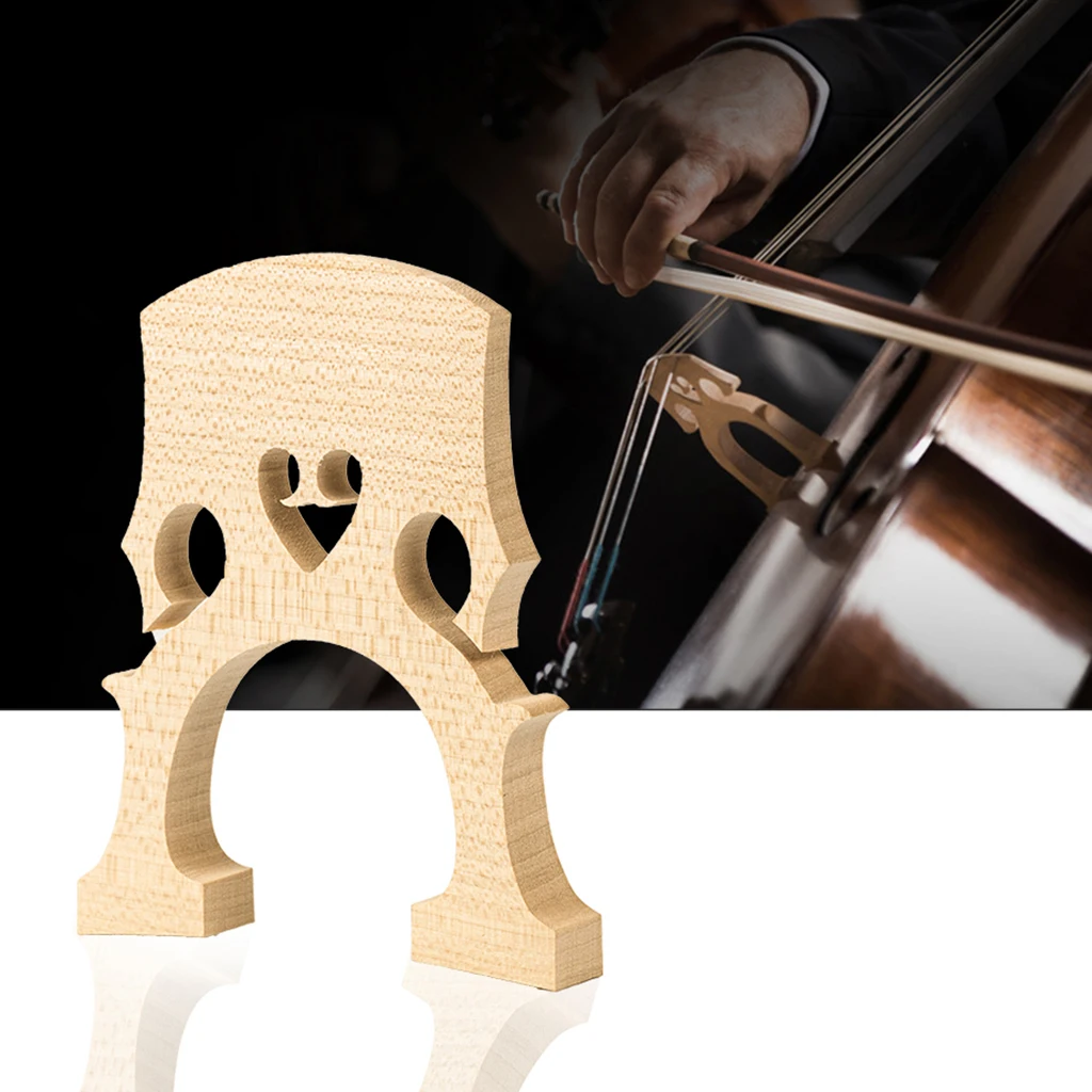 

Portable Maple Wood 3/4 Cello Bridge String Instrument Parts Tools Accessories