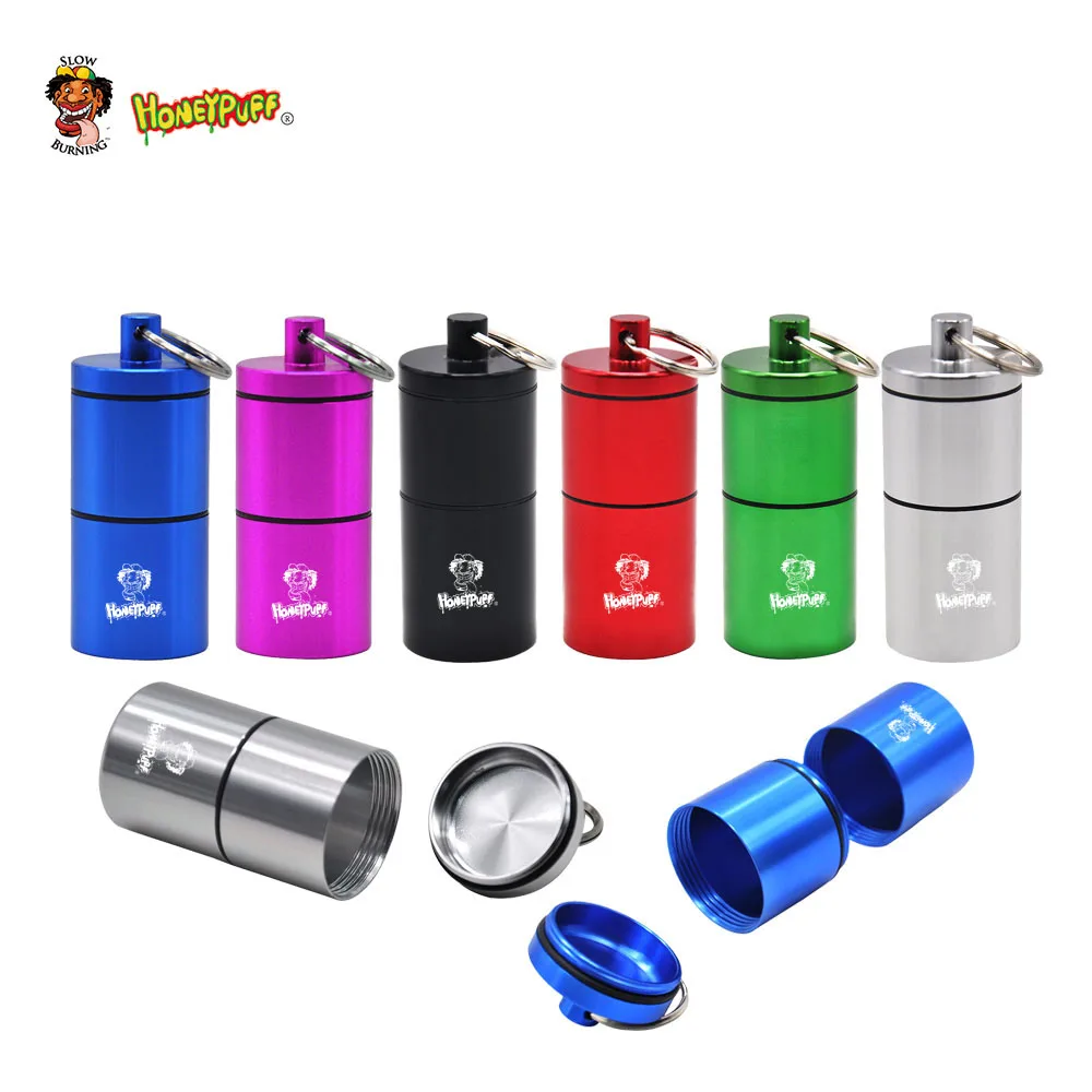 HONEYPUFF Stash Jar-герметичный устойчивый к запаху алюминиевый контейнер с 2 слоями для