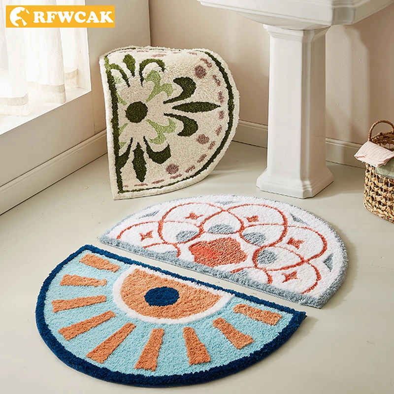 Коврик для ванной в национальном стиле нескользящий входной напольный ковер