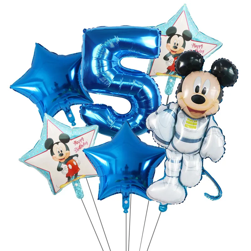 Цифровой воздушный шарик из алюминиевой пленки с Микки-Маусом 32 дюйма | Дом и сад