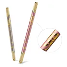 1 Canetas Tebori Rosa Татуировка губы веко игла для бровей ручка Перманентный макияж бровей Татуировка лезвие держатель линии бровей ручка