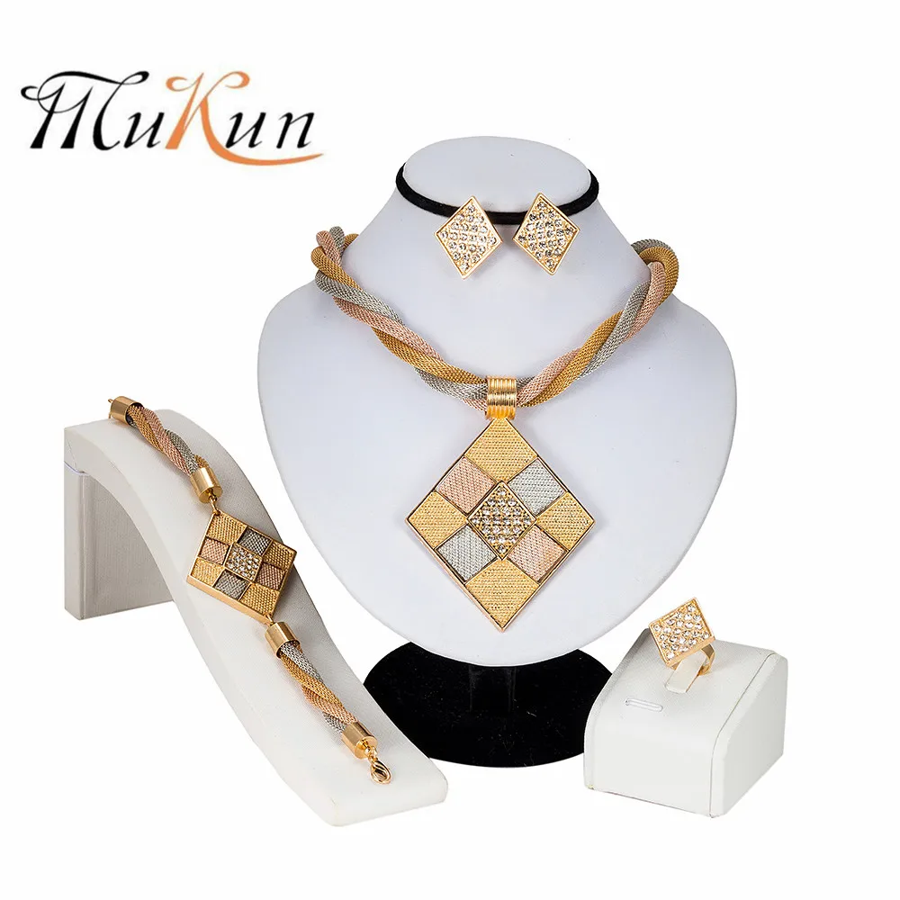 Классическая большая Подвеска из хрусталя Нигерия комплекты украшений для