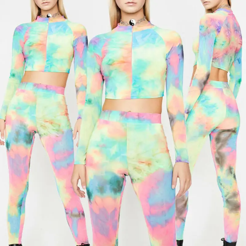 2019 Летний Новый женский комплект из 2 предметов облегающий топ с v-образным