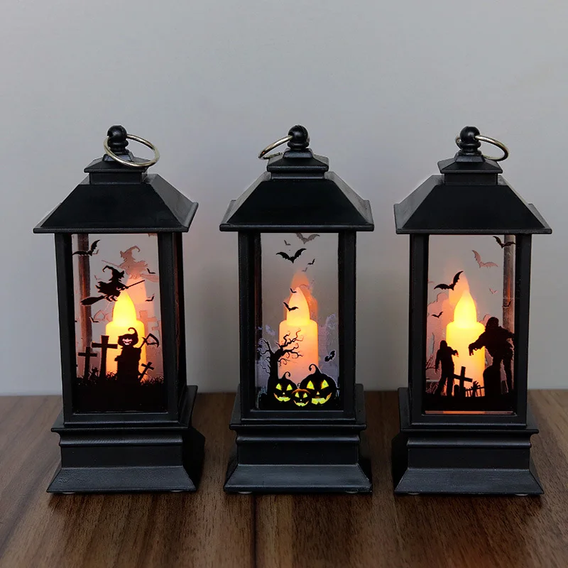 

Halloween Led Lighthouse Pumpkin Ghost Hand Witch Led Light Home Party Decoration Props Lanterns Black Retro Crafts Ornament