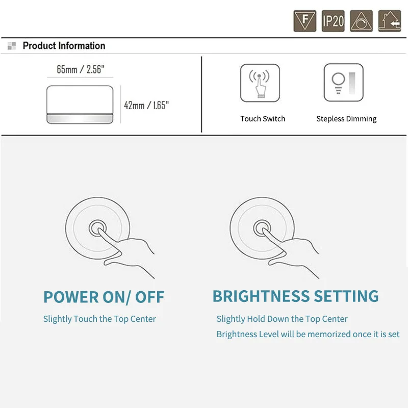 Светодиодный сенсорный ночник с затемнением магнитная портативная лампа