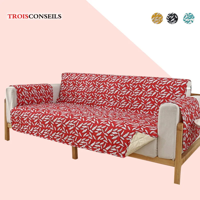 

Printed Sofa Cushion Cover Removable Pet Kid Mat Armchair Furniture Protector Washable Couch Covers Slipcovers 1/2/3 Seat