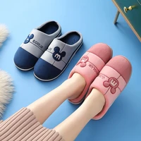 2022 new style mules shoes women winter home slippers cartoon shoes non slip soft winter warm slippers indoor couples