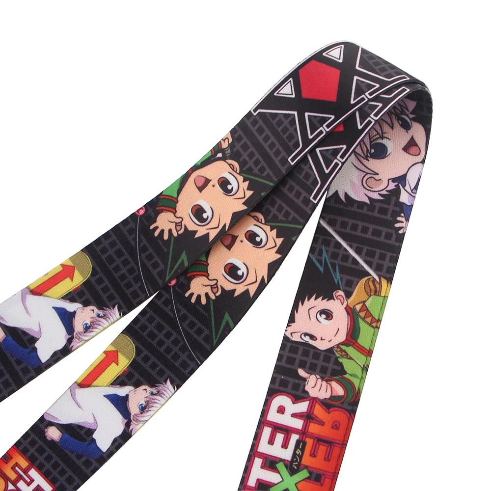 

K2655 Hunter Lanyard Anime Print Lanyards Strap Cell Phone Holder Neck Straps Hanging Ropes Fashion Buttons Accessories