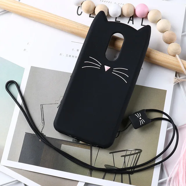 Black Мягкий чехол из ТПУ с 3D кошачьими ушками для Xiao mi Red mi Note 7 6 5 4A 4X3 A2 5A 6A mi 8 Lite 9 Se чехол для Iphone 11 Pro Max силиконовый чехол s - Цвет: Black