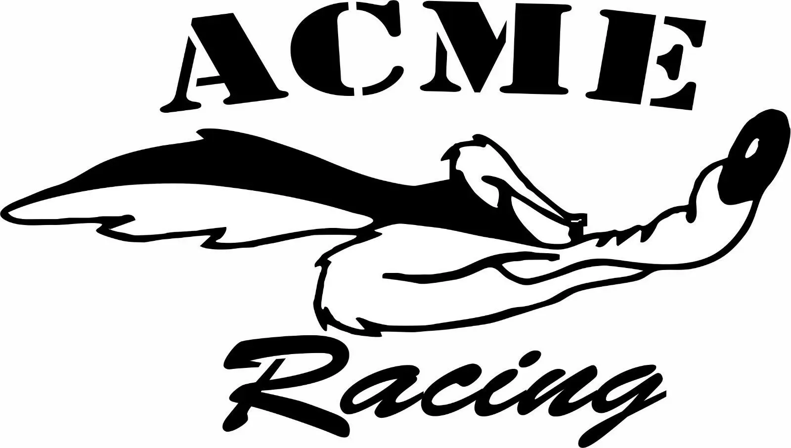 

Wile E. Coyote ACME Racing Vinyl Decal Sticker Car Truck Window