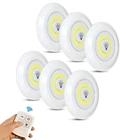 Приглушаемая Светодиодная лампа COB для кухни, сенсорный ночник для шкафачуланакабинета с дистанционным управлением