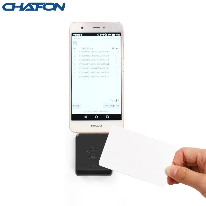 

Chafon 902-928MHz 1m Mini USB OTG android Mobile phone portatil rfid uhf otg android reader