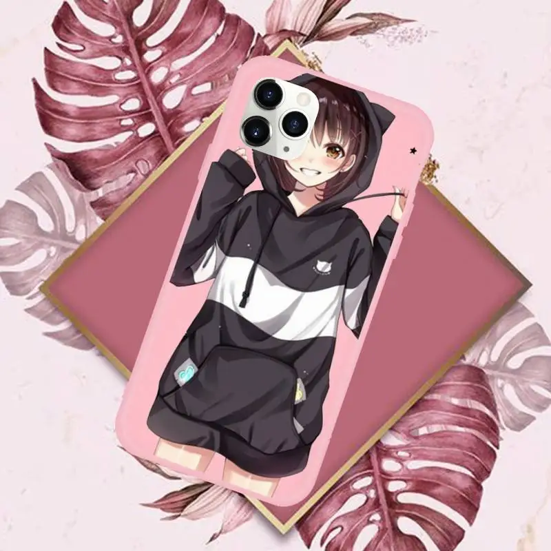 

Cartoon fashion anime cute Menhera chan Phone Case Candy Color for iPhone 11 12 mini pro XS MAX 8 7 6 6S Plus X SE 2020 XR