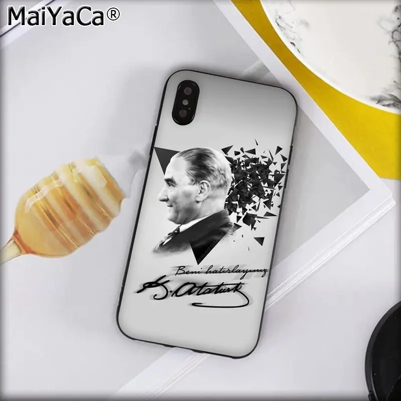 Чехол для телефона MaiYaCa с флагом Турции, Анталия, Мустафа, Кемаль, Ататюрк, ТПУ для iphone 11 pro 8 7 66S Plus X XS MAX 5s SE XR