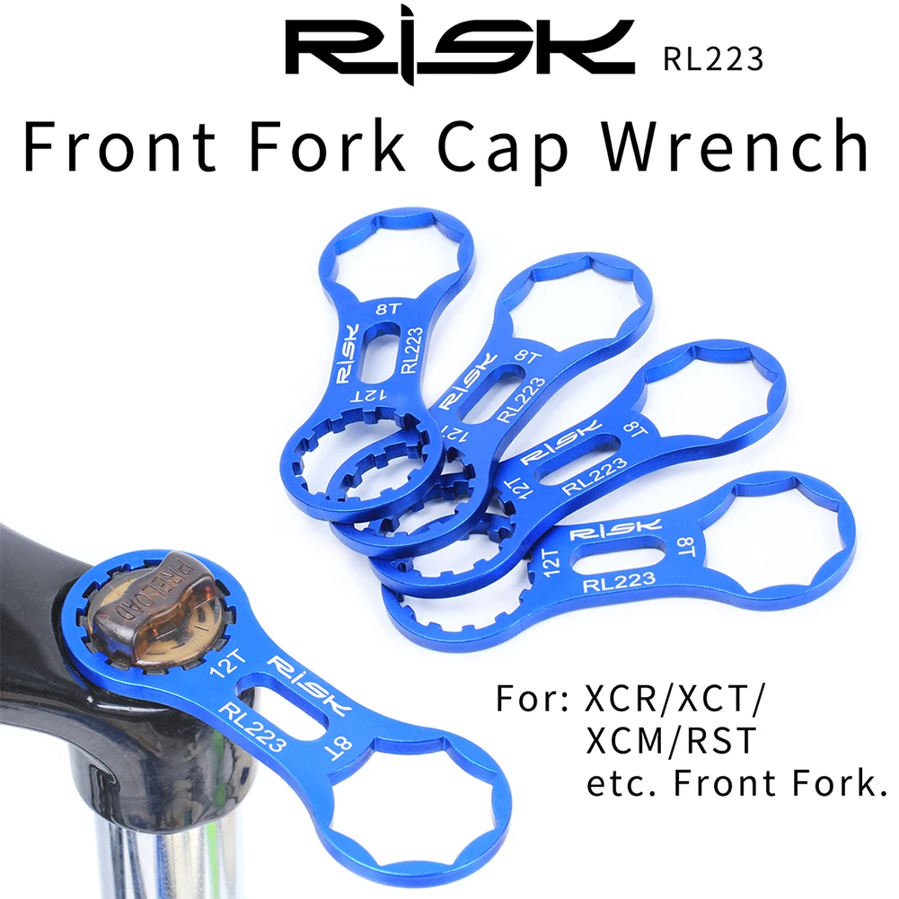 

RISK Aluminum Alloy Bicycle Front Fork Removal Wrench Spanner Mountain Bike Repair And Maintenance Tools Parts