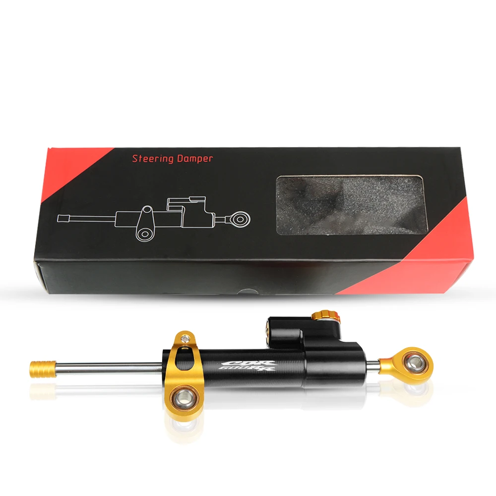 Для HONDA CBR600RR 2003 2004 2005 2006 2003-2006 CBR 600RR мотоцикл Обратный контроль безопасности рулевой Стабилизатор демпфер - Цвет: gold and black