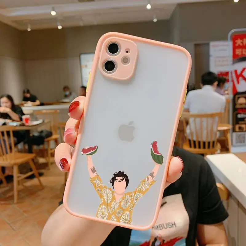 

harry styles Phone Case Simple Matte Bumper Phone Case For iphone12 11 Pro Max X XS Max XR 7 8 Plus 12mini Shockproof Cover