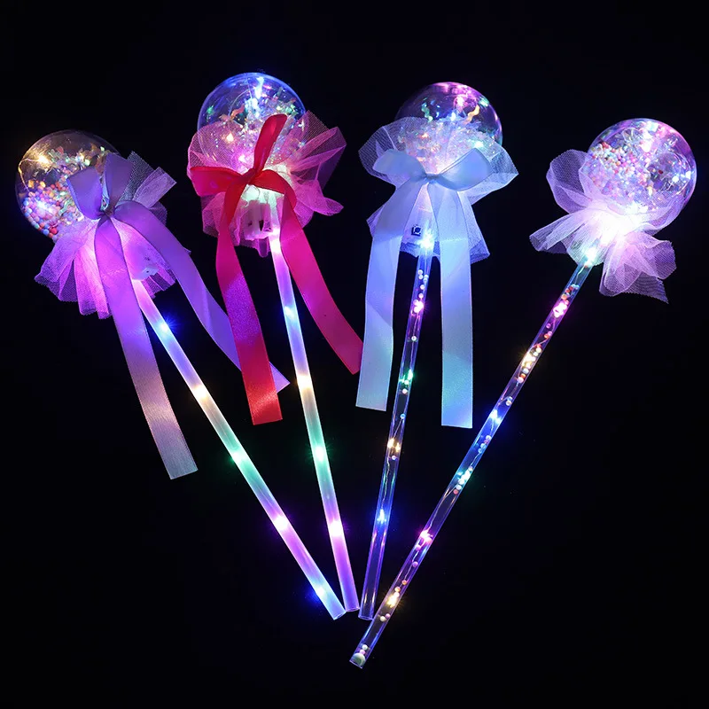 

Heart Star Shape Rose Flower Glow Stick LED Luminous Magic Wand Toy Party For kids baby Birthday Gift Halloween