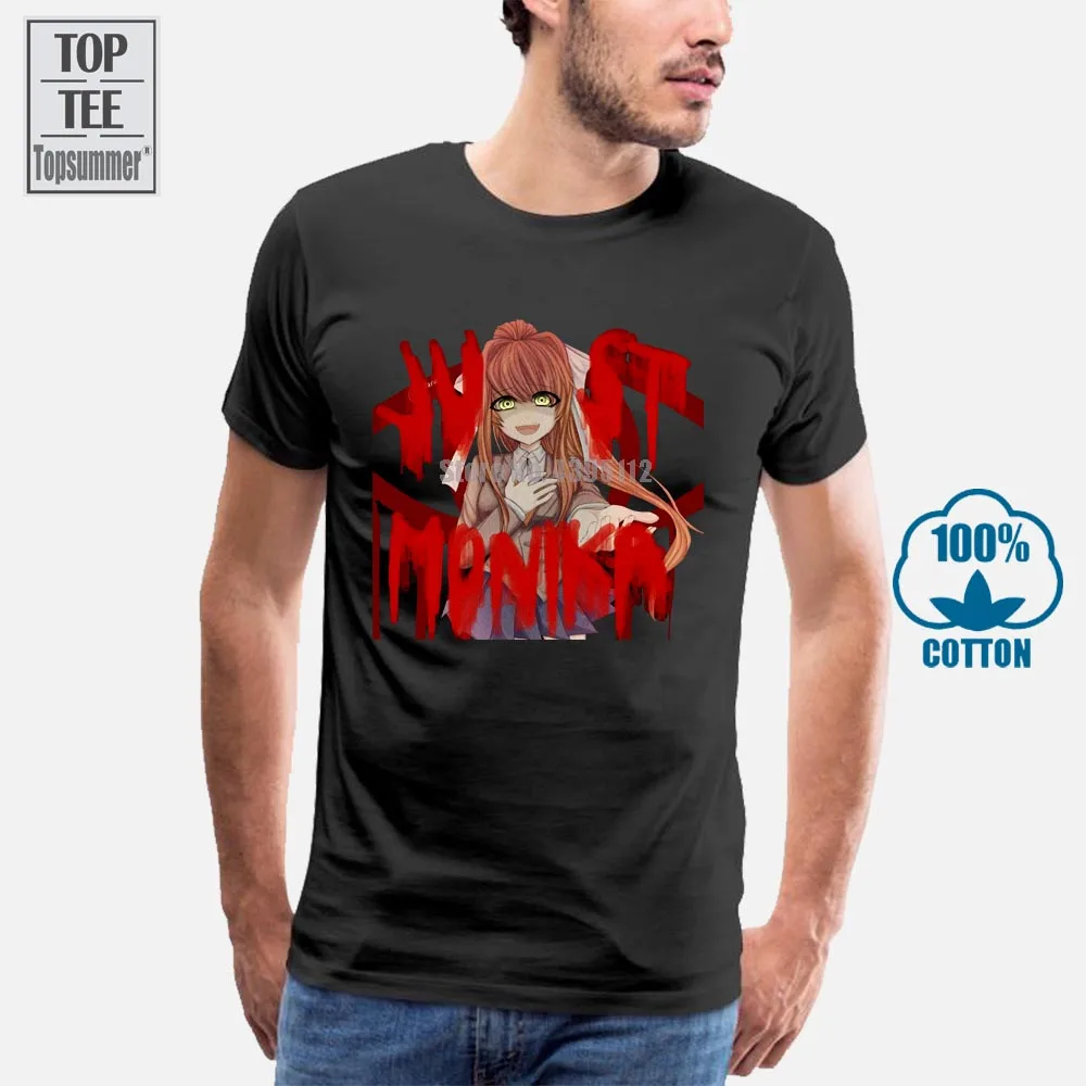 Just Monika T-Shirts Hip Hop T-Shirt Summer Men Geek Summer Men'S T-Shirt Cotton T-Shirts Oversized T Shirt Vintage Tshirt A0108
