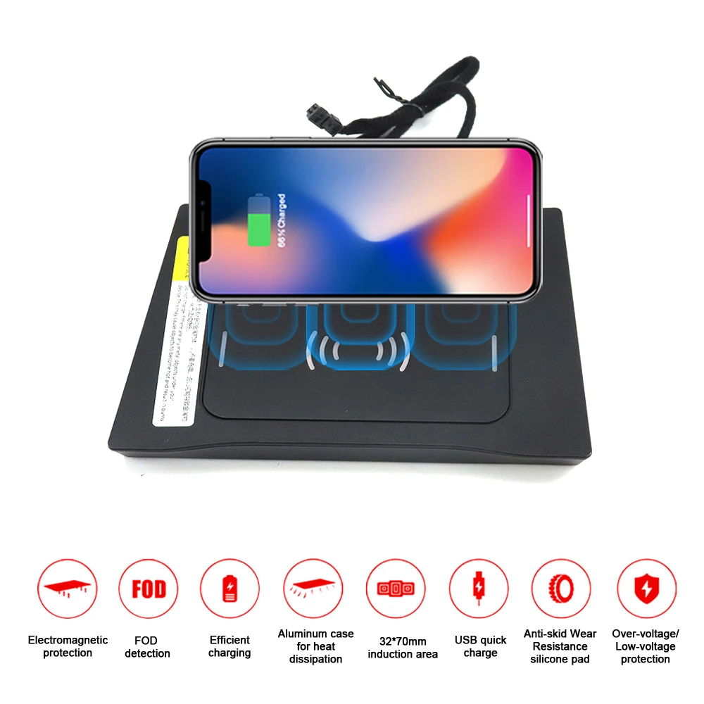 

Aotsr QI Wireless Car Charger For HYUNDAI IX25 2017 Intelligent Infrared Fast Wireless Sensitive Charging Phone Holder Trustable