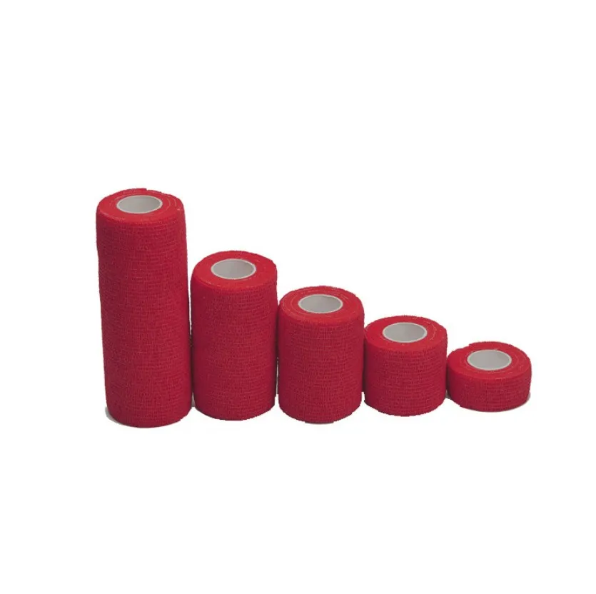 Red 4,5 м спортивная лента, Нетканая, водонепроницаемая, самоклеющаяся, эластичная повязка, защитная пленка, эластичная лента для пальцев, запястья, лодыжки - Цвет: Red