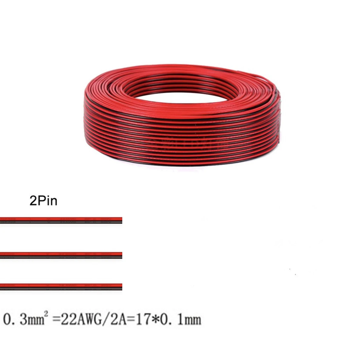 Светодиодная лента 22AWG провод для освещения 2/3/4/5Pin WS2812B WS2811 SK6812 5050 2835 5730
